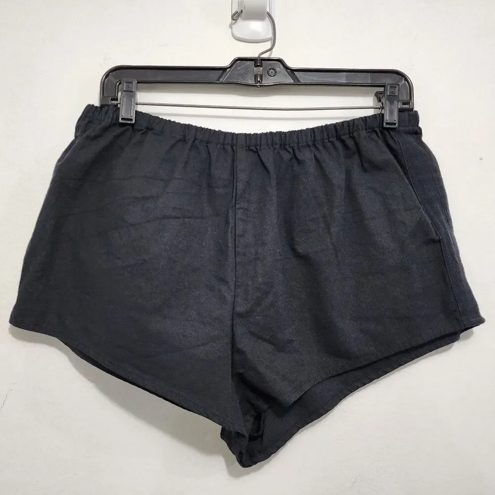 NEW By Anthropologie Women's Black Linen Tap Shorts Pull-on Resort Travel Size M - Picture 11 of 16